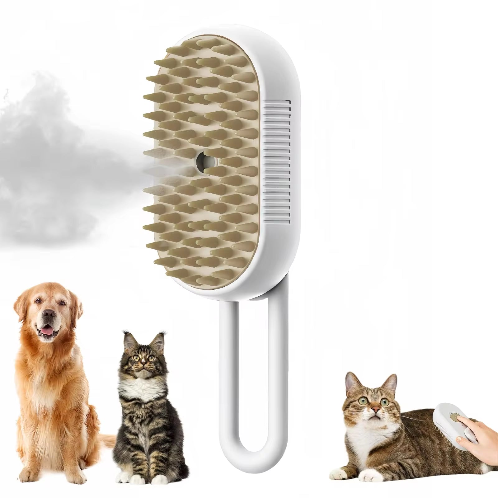 3 in 1 Pet Brush Cat Steam Brush Comb Dog Brush Electric Spray Cat Hair Brushes Massage Pet Grooming Hair Removal Combs